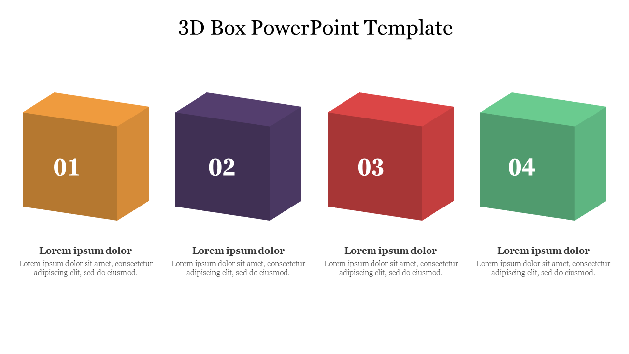 3d box presentation